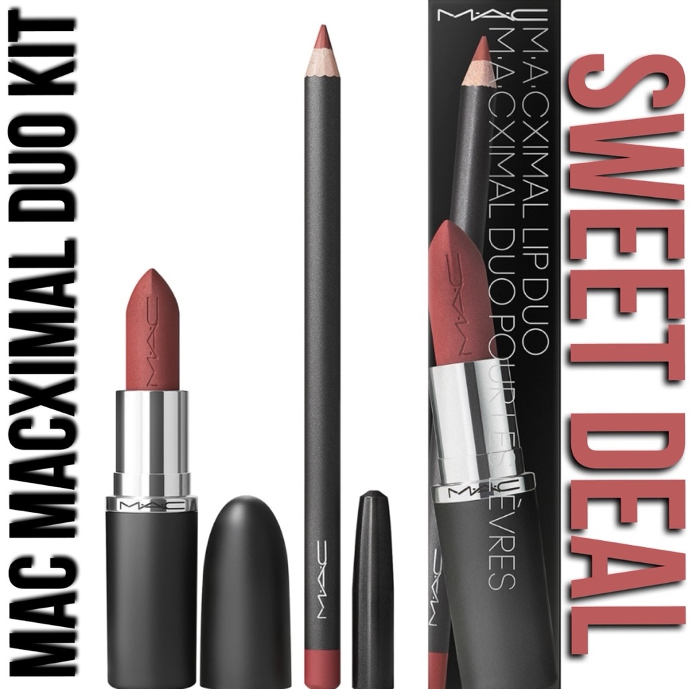 x1 MAC MACXIMAL SWEET DEAL LIP DUO KIT / LINER: SOAR & LIPSTICK BN BOXED